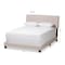 Baxton Studio Audrey Modern Light Beige Upholstered Queen Size Bed 146-8234 - alternate 6